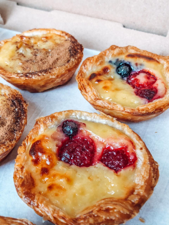 Pastel de frutas vermelhas