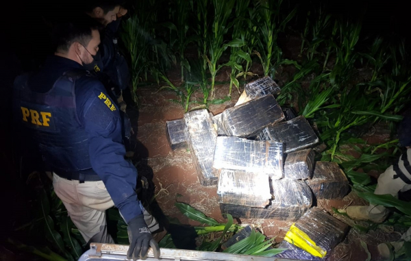 Droga encontrada em Pato Bragado