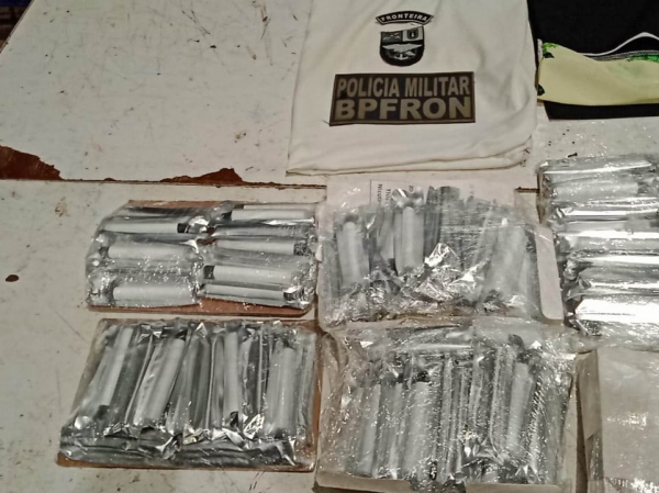 Os cigarros eletrônicos apreendidos no domingo