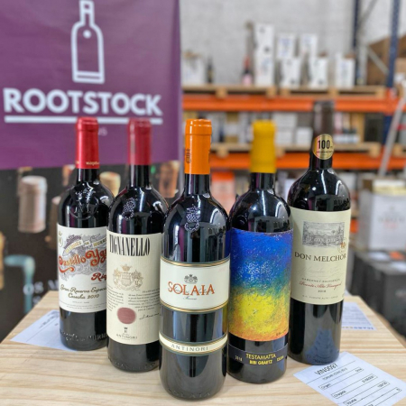 Seleção de vinhos muito bem avaliados