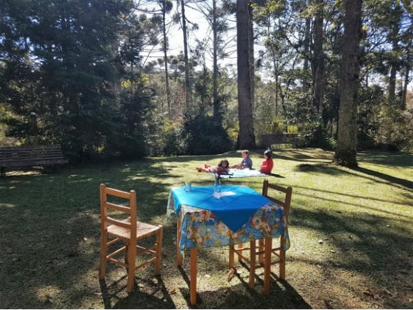 Jardim do restaurante da Salumeria