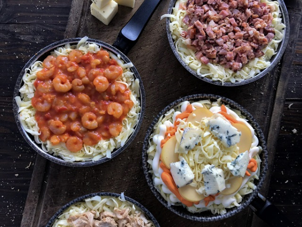 Batatas com sabores variados