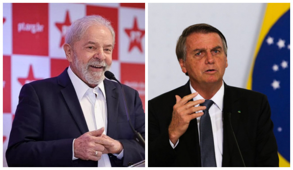 Lula e Bolsonaro: ex-presidente vence atual também na simulação de segundo turno