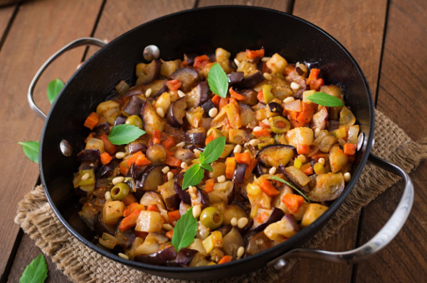 Caponata de frigideira