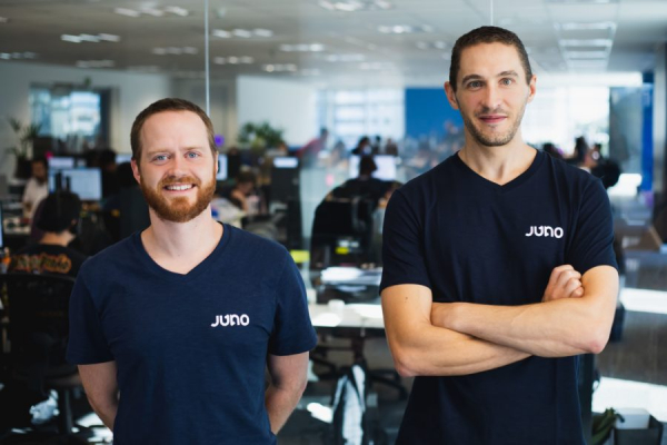 Matheus Bernert e Eduardo Simioni, fundadores da Juno