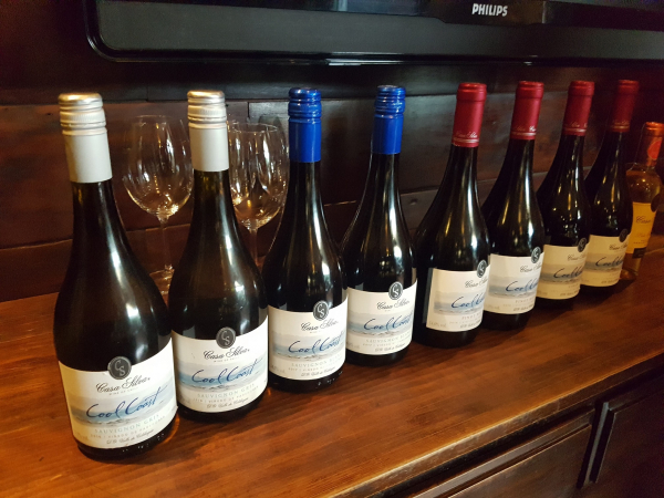 Vinhos da linha Cool Coast