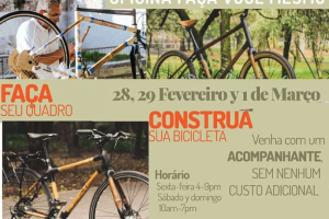 Oficina em Curitiba ensina a construir bicicletas de bambu