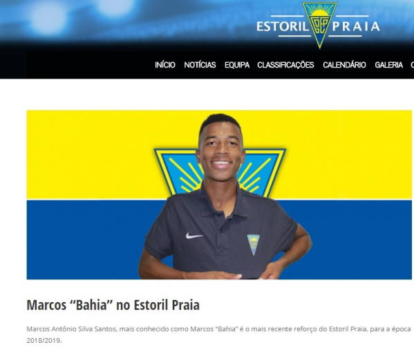 Marcos Bahia \u00e9 apresentado pelo Estoril