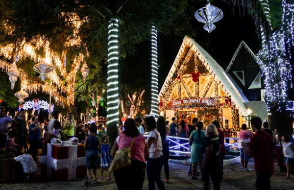 Casa do Papai Noel no Parque da Fonte