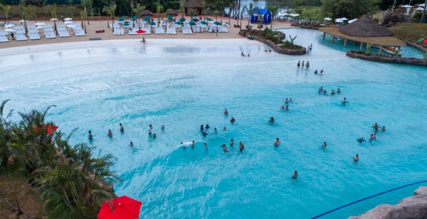 O Blue Park \u00e9 o maior parque aqu\u00e1tico do Sul do Pa\u00eds
