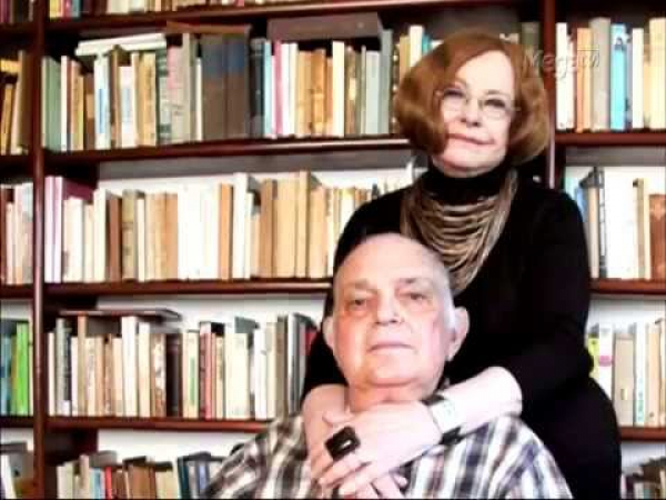 Edla van Steen com S\u00e1bato Magaldi