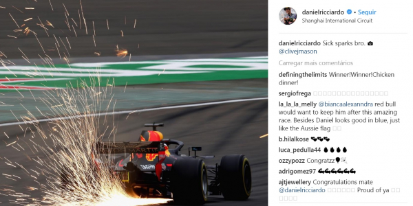 Ricciardo comemora