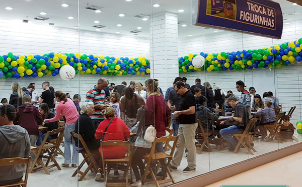 Espa\u00e7o para troca de figurinhas no ParkShopping funcionar\u00e1 todos os dias