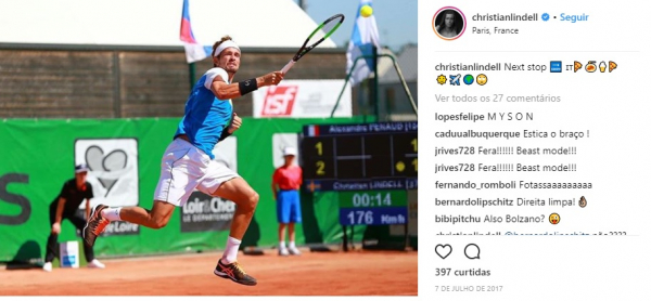 "O sueco Christian Lindell: uma das atra\u00e7\u00f5es do torneio em Curitiba"