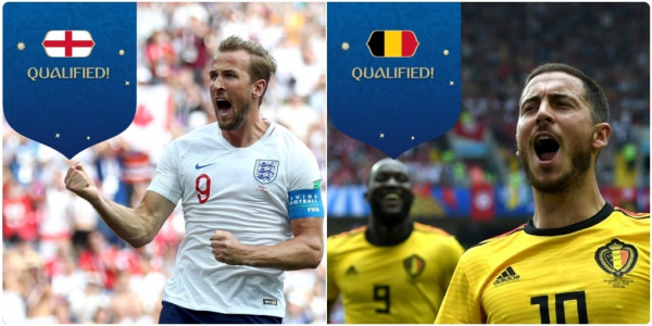 "Kane e Hazard: ingleses e belgas em alta"