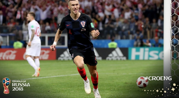 Perisic comemora gol sobre a Inglaterra