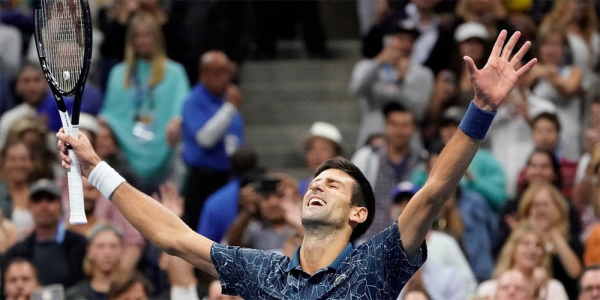 Novak Djokovic comemora o t\u00edtulo do US Open