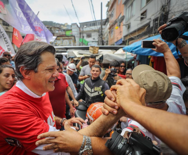 Haddad em campanha no Rio de Janeiro