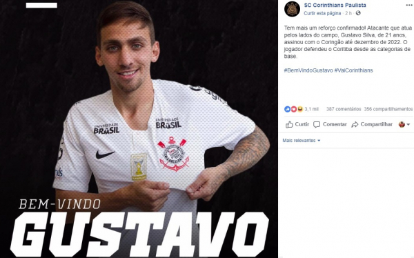 Mosquito \u00e9 apresentado como refor\u00e7o no Facebook do Corinthians