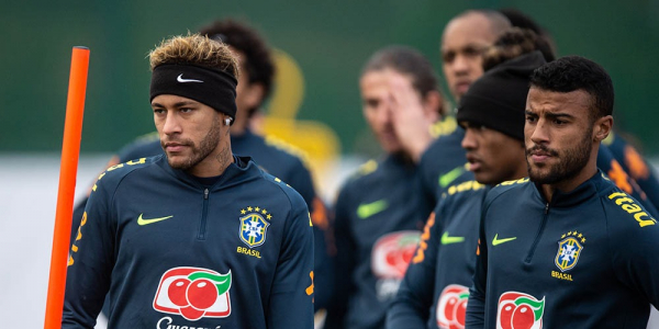 Treino da sele\u00e7\u00e3o brasileira em Londres