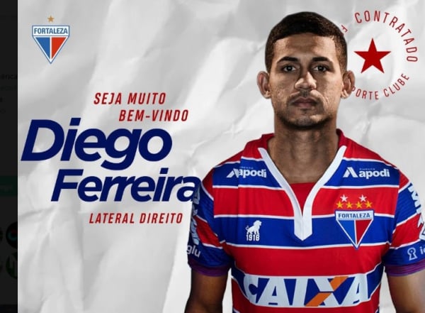Diego Ferreira \u00e9 confirmado pelo Fortaleza