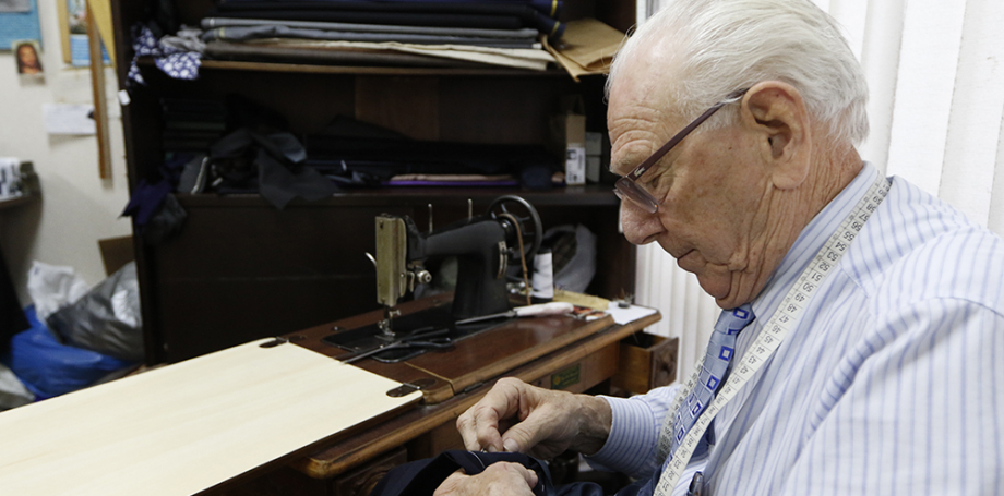 Ferdinando Nardelli: 83 anos de vida, sendo 68 anos na alfaiataria, dos quais 60 no Edifício Tijucas