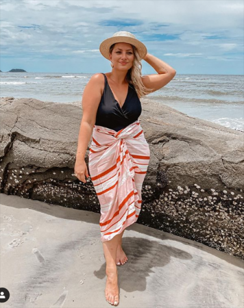 Olha a beleza toda da Marina Salmaso com peça da sua @maar.brand