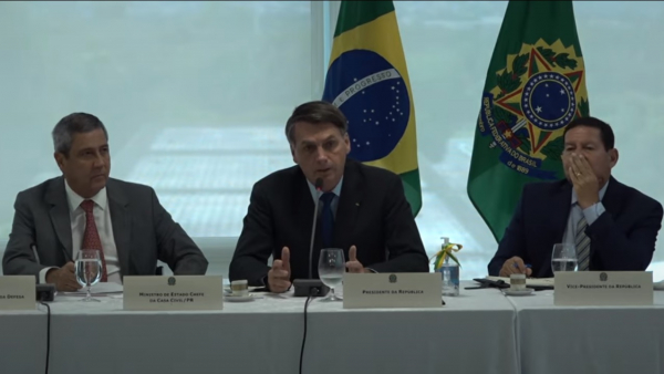 Bolsonaro: divulgação de vídeo foi liberada pelo ministro do STF, Celso de Mello