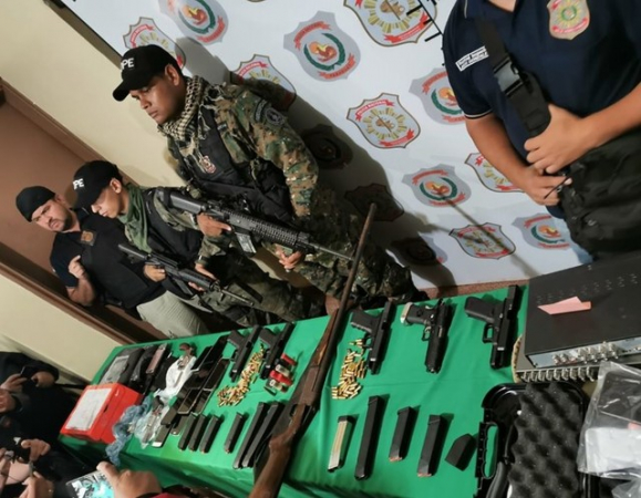 Armas apreendidas na operação, segundo Polícia do Paraguai