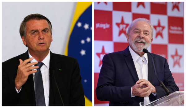 Bolsonaro e Lula: presidente e ex-presidente lideram também no Paraná
