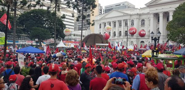 Festa do 1º de maio do ano passado feita pela CUT em Curitiba