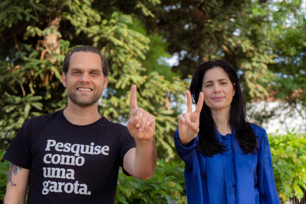 Goura e a vice, Ana Moro: meta inicial é arrecadar R$ 30 mil para a produção dos primeiros materiais gráficos da campanha, que terá início no domingo