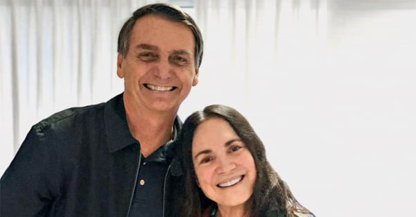 Jair Bolsonaro e Regina Duarte