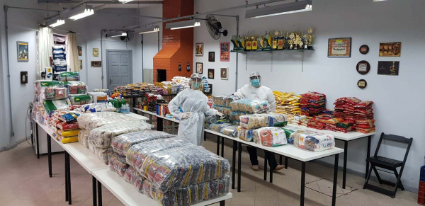 Ação do Engenharia Solidária no ano passado, mesmo com a pandemia