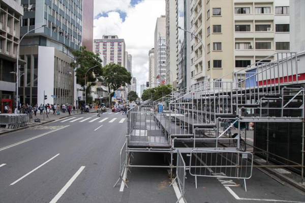 Arquibancada na Marechal Deodoro