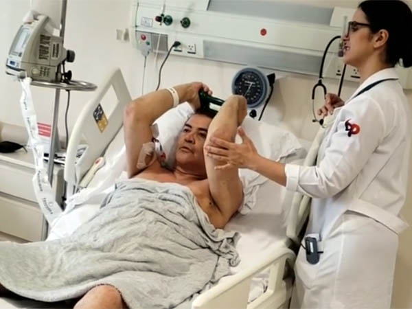 Beto Barbosa na fisioterapia