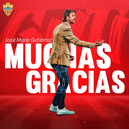 Almería comunica a saída de Guti