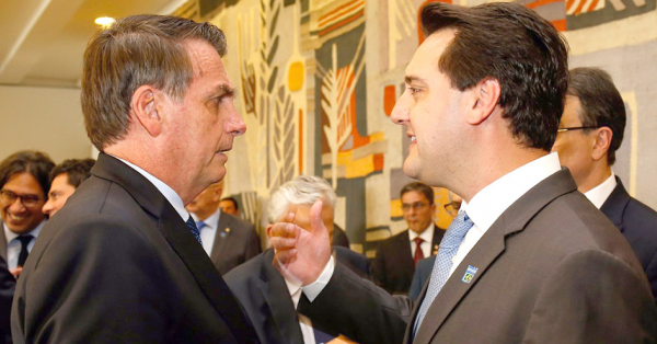 Bolsonaro e Ratinho Jr: aliança próxima