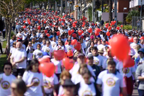 Tradicional Caminhada do Coração, ontem: um apelo para que todos “escutem o seu coração”