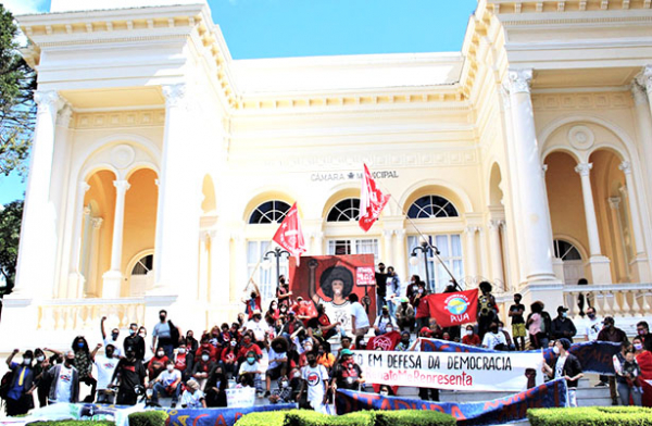 Ato em apoio ao vereador