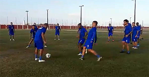 Treino desta sexta-feira do Paraná Clube