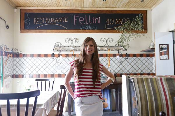 Mariane Trog, do restaurante Fellini: evento para o cineasta