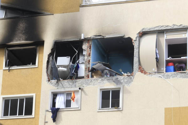 O apartamento que explodiu no Água Verde
