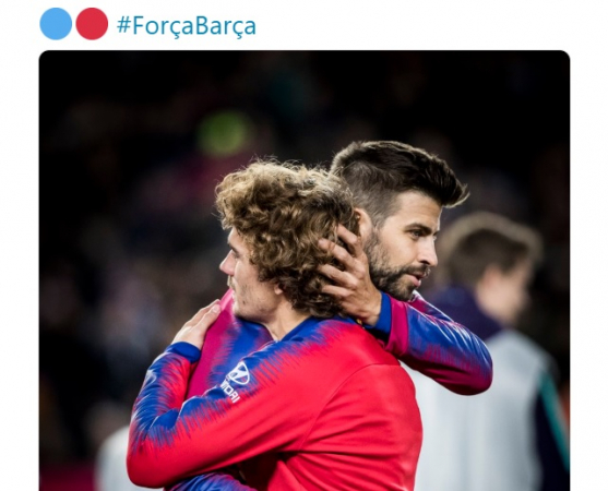 Twitter do Barcelona anuncia a contratação de Griezmann
