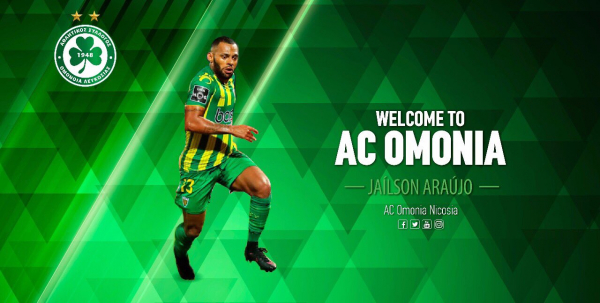 Omonia Nicosia, do Chipre, anuncia a chegada de Jaílson