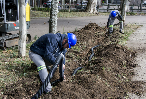 Passeio Público início das obras para instalação da nova iluminação