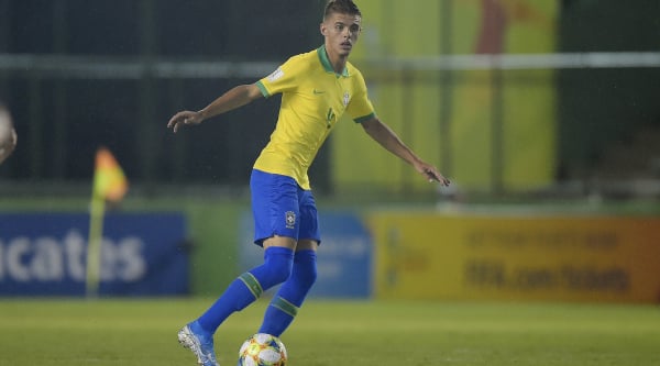 Luan Patrick com a camisa da seleção brasileira: titular na conquista do Mundial