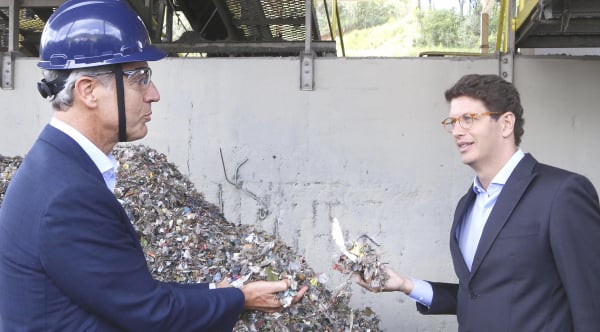 Ministro do Meio Ambiente, Ricardo Salles (dir.)