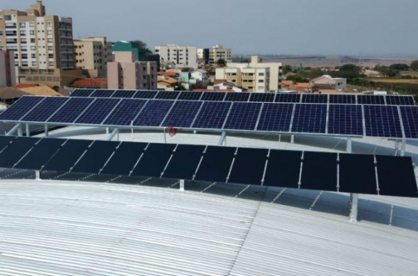 Estação fotovoltaica no Câmpus Curitiba