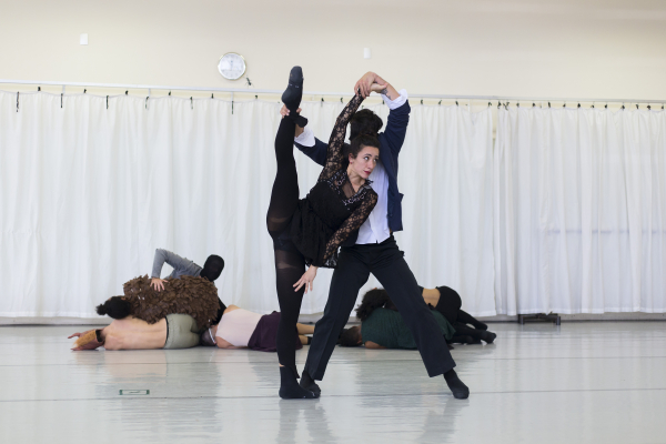 Coreografia do espetáculo Peixe Solúvel.